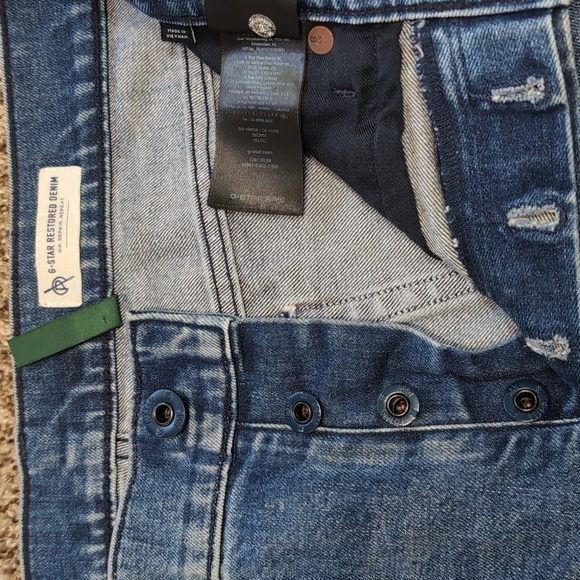 G-Star Restored Denim Men's Slim Blue Jeans Size 31x32 - Picture 2 of 13
